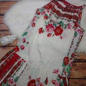 Johnny Was 100% SILK Dress XL Beautiful